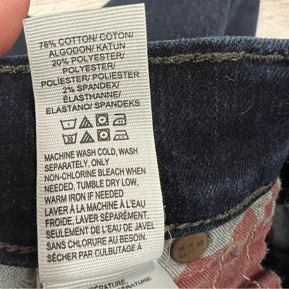 Lucky Brand Brooke Skinny Dark Wash Ankle Raw Hem Jeans Size 4/27 - Picture 8 of 11